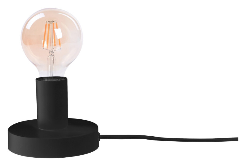 Lampa stołowa nocna czarna Bowie 1xE27x60W wys:9,5cm Rabalux