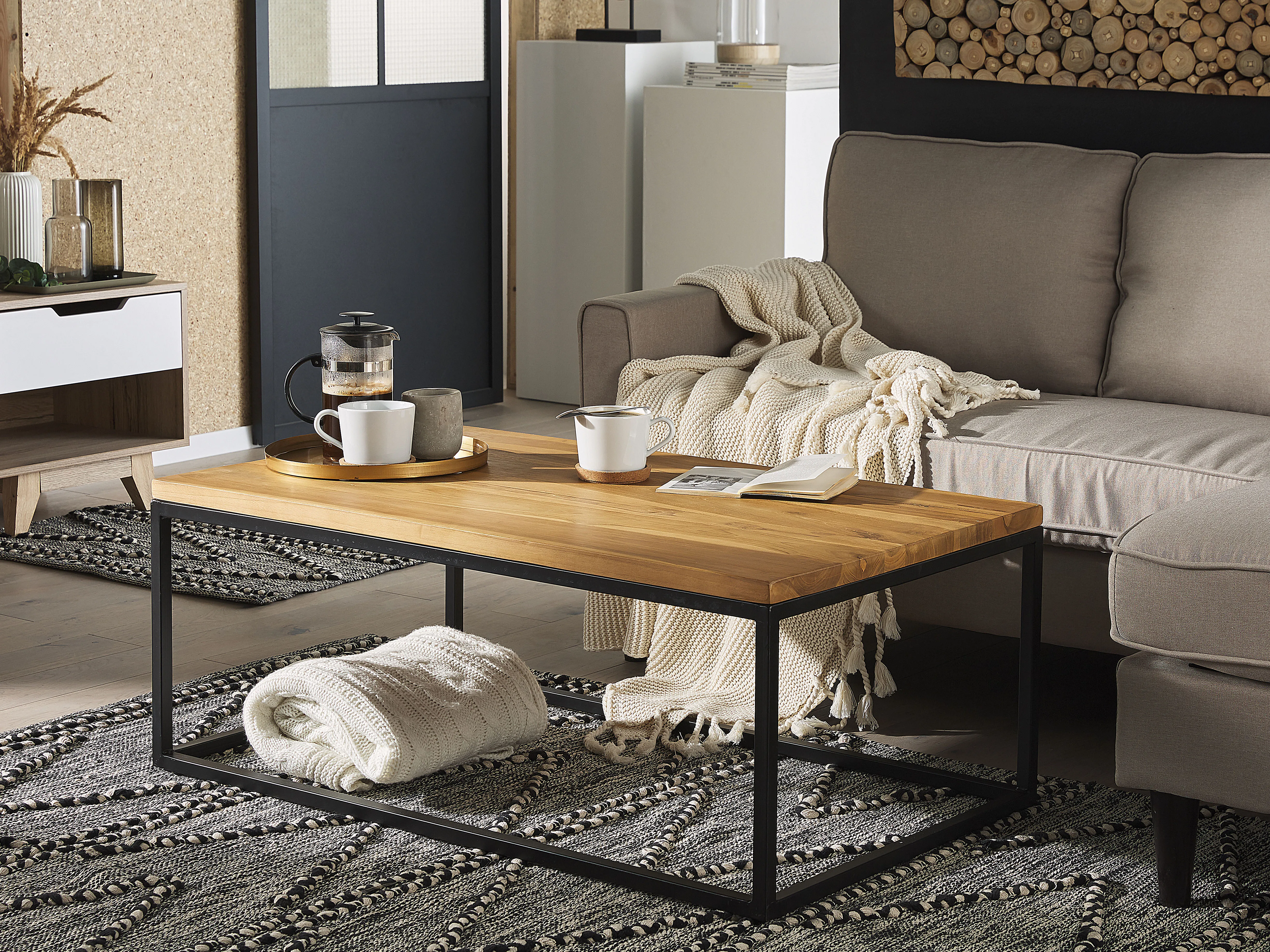 Coffee Table PROVO Teak Wood Brown