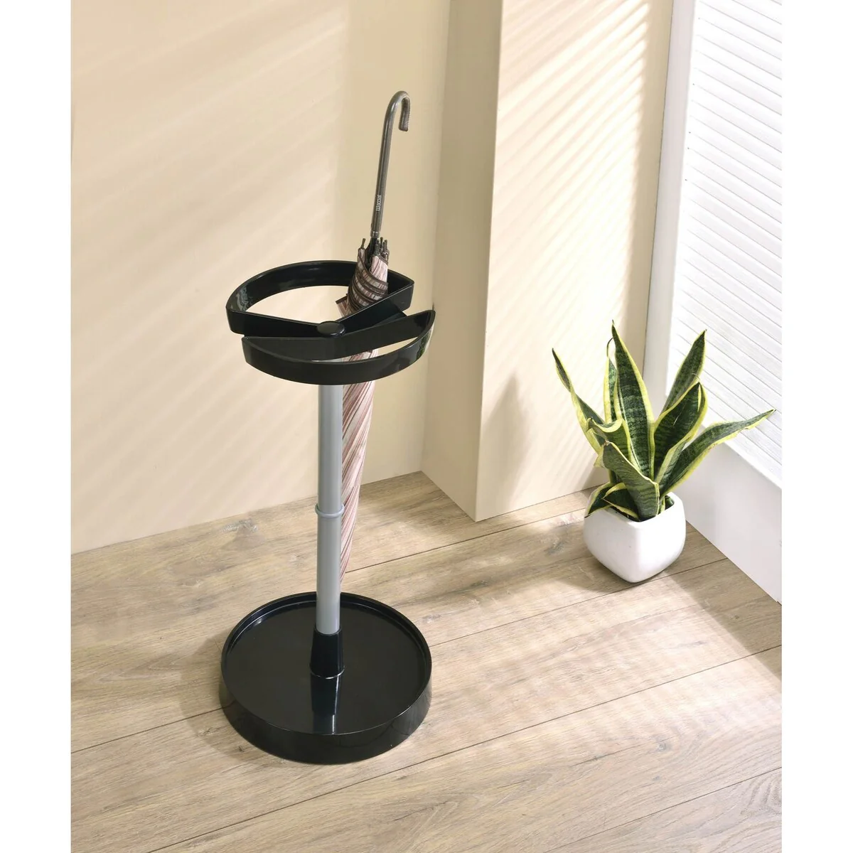 Pilaster Design Telford Freestanding Umbrella Stand Rack - Black - 11 x 25H