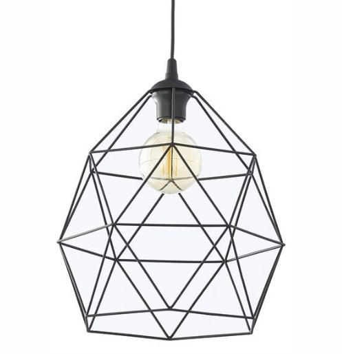 GALAXY BLACK LAMPA WISZĄCA 1 PŁ DUZA