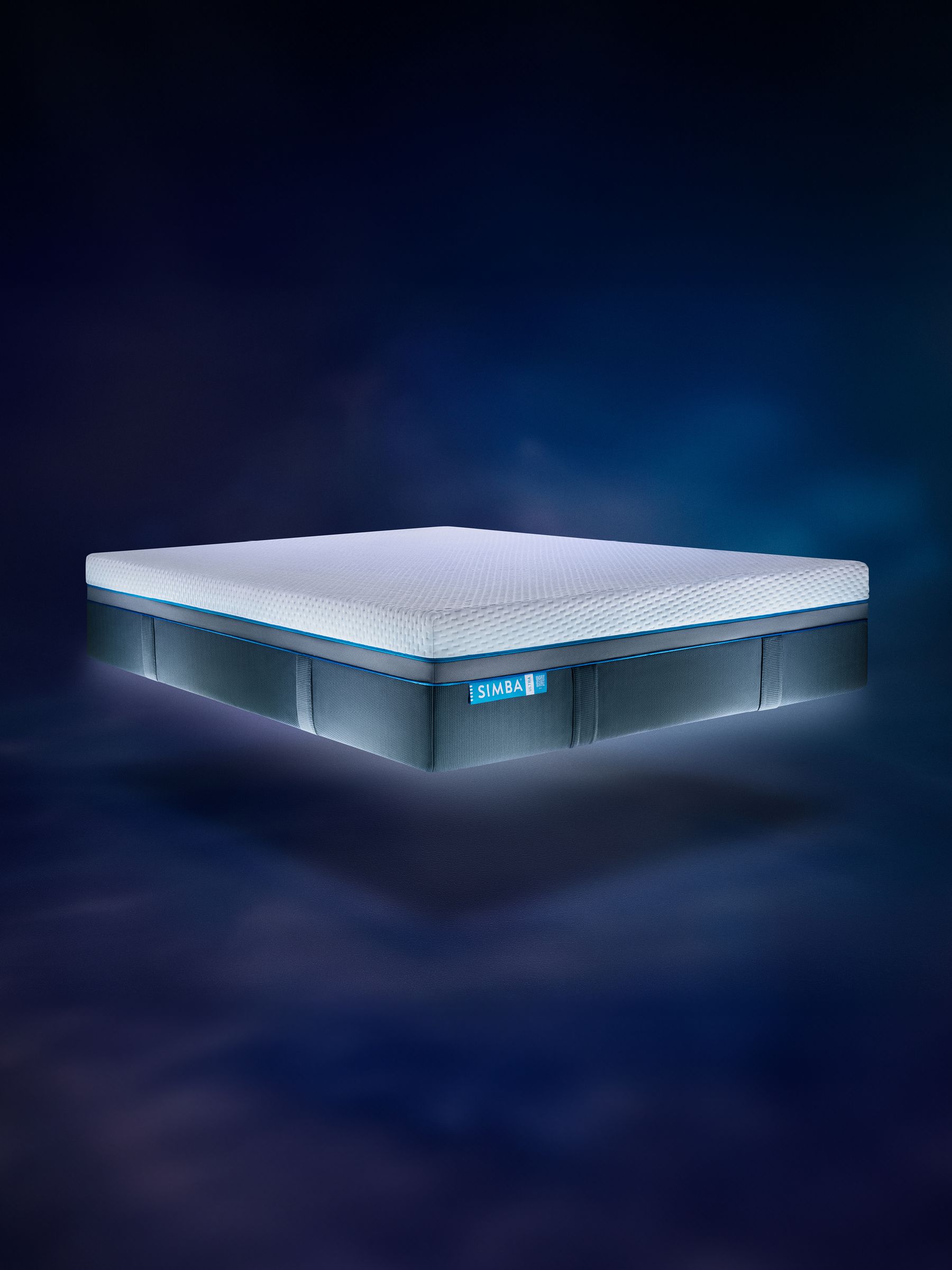 Simba White and Dark Grey Deluxe Ultra White and Dark Grey Mattress