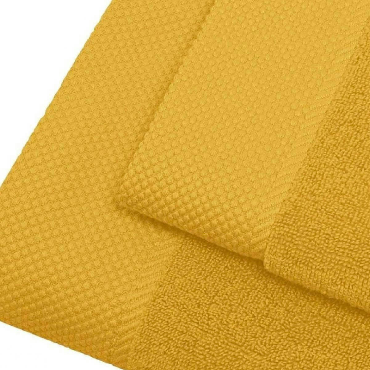 SENSOFT - Maxi drap de bain  zéro twist 560gr/m²  safran 100x150 cm