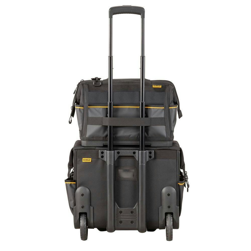 DEWALT Tool Bag with Vertical Handles, Non-slip, Dirt-repellant, 19 Pockets, 16-in