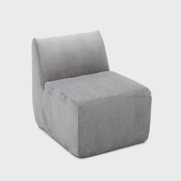 Fotel modułowy SVELA szary sztruksowy 59,5x80x62 cm HOMLA