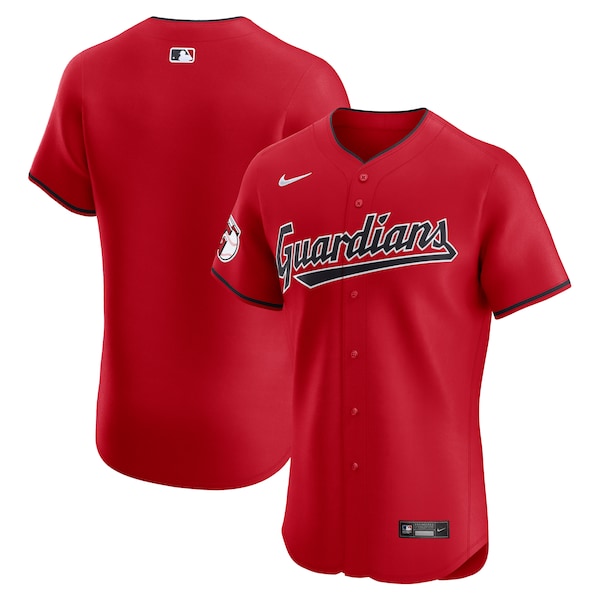 Cleveland Guardians Nike Alternate Vapor Premier Elite Patch Jersey - Red