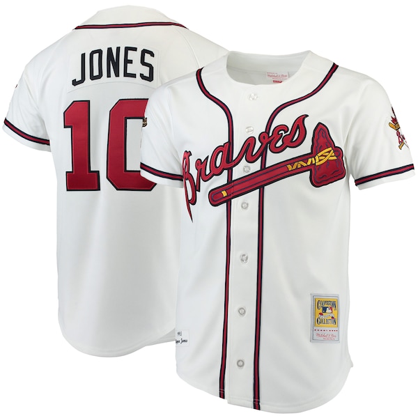 Chipper Jones Atlanta Braves Authentic Jersey - White