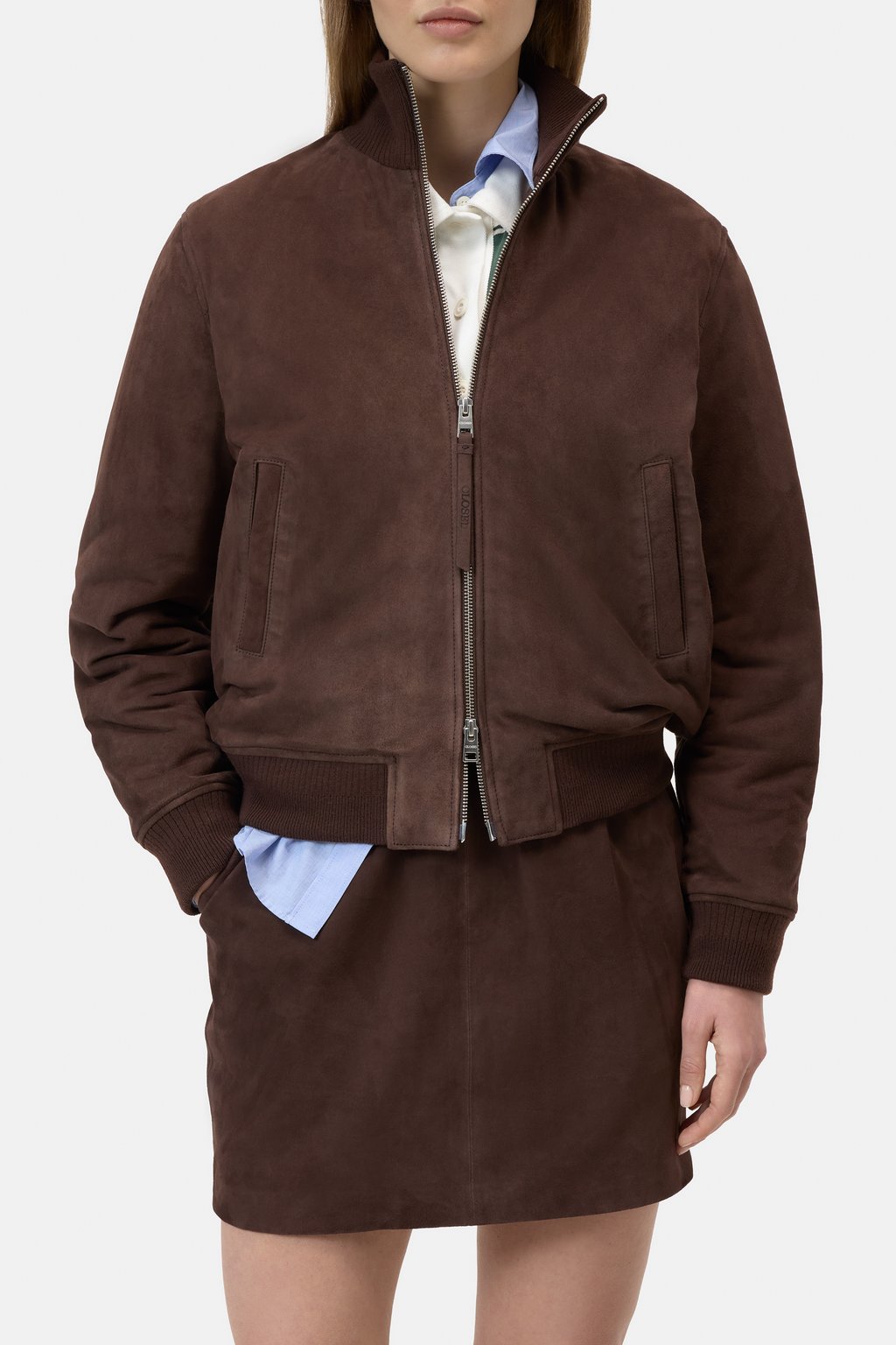 Bomberjacke aus Ziegenleder