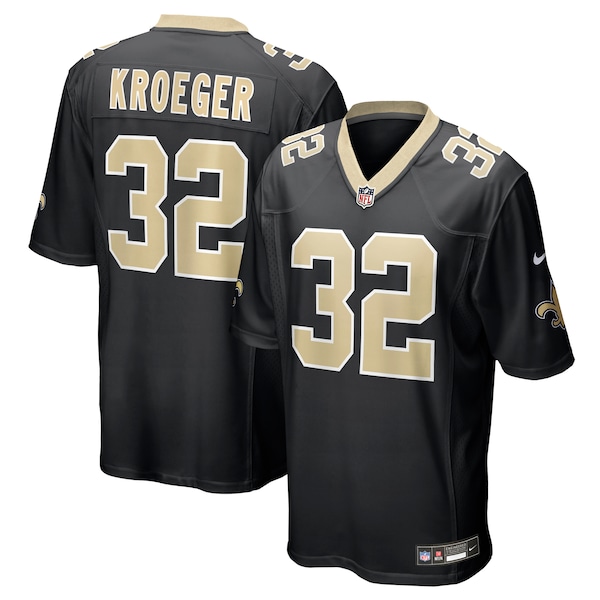 Kai Kroeger New Orleans Saints Nike Team Game Jersey -  Black