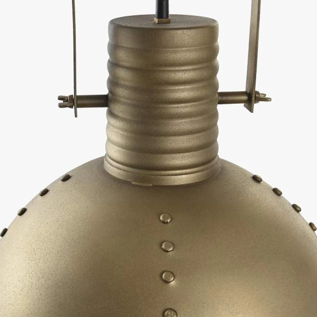 Candeeiro de Teto Metal Dourado FORGE