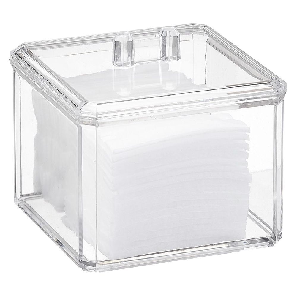 BoÎte à coton plastique transparent