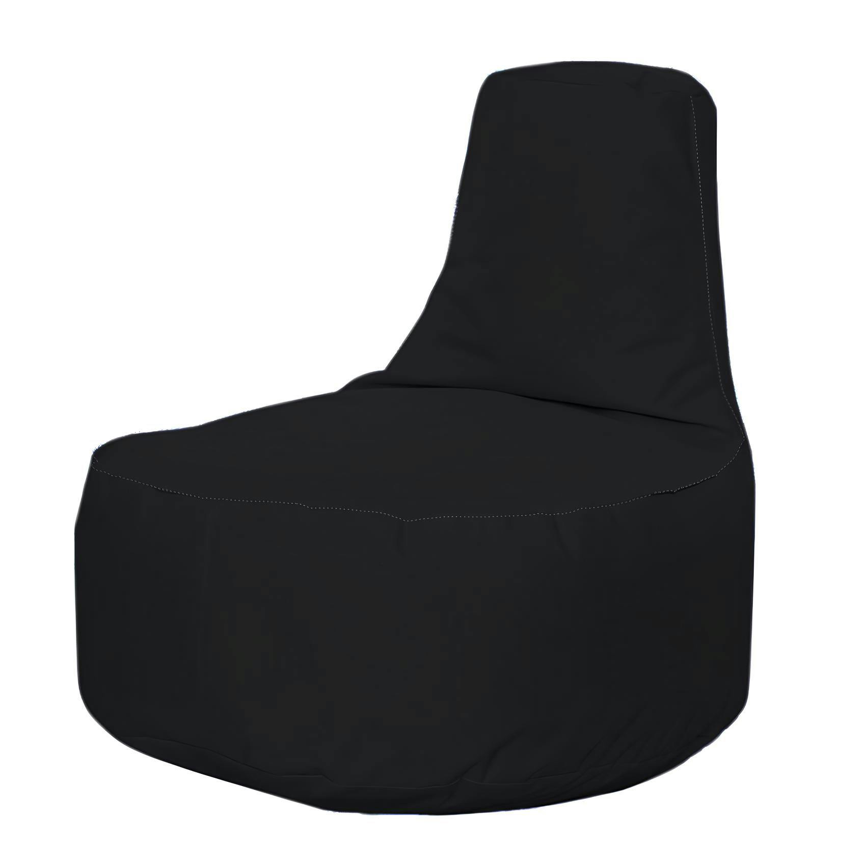 Pouf extérieur noir avec poches ARTA