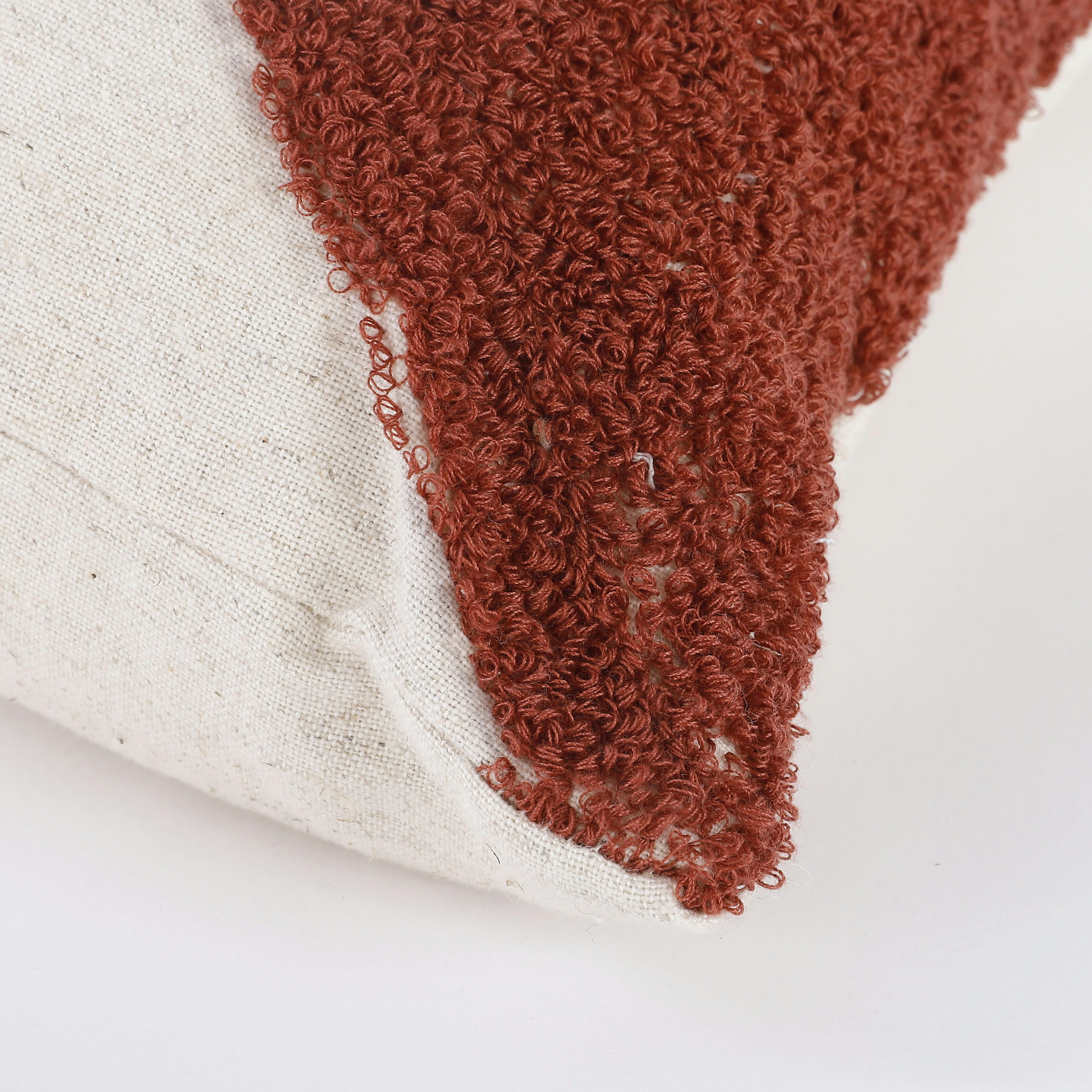 BAXTER - Coussin en coton marron 45x45