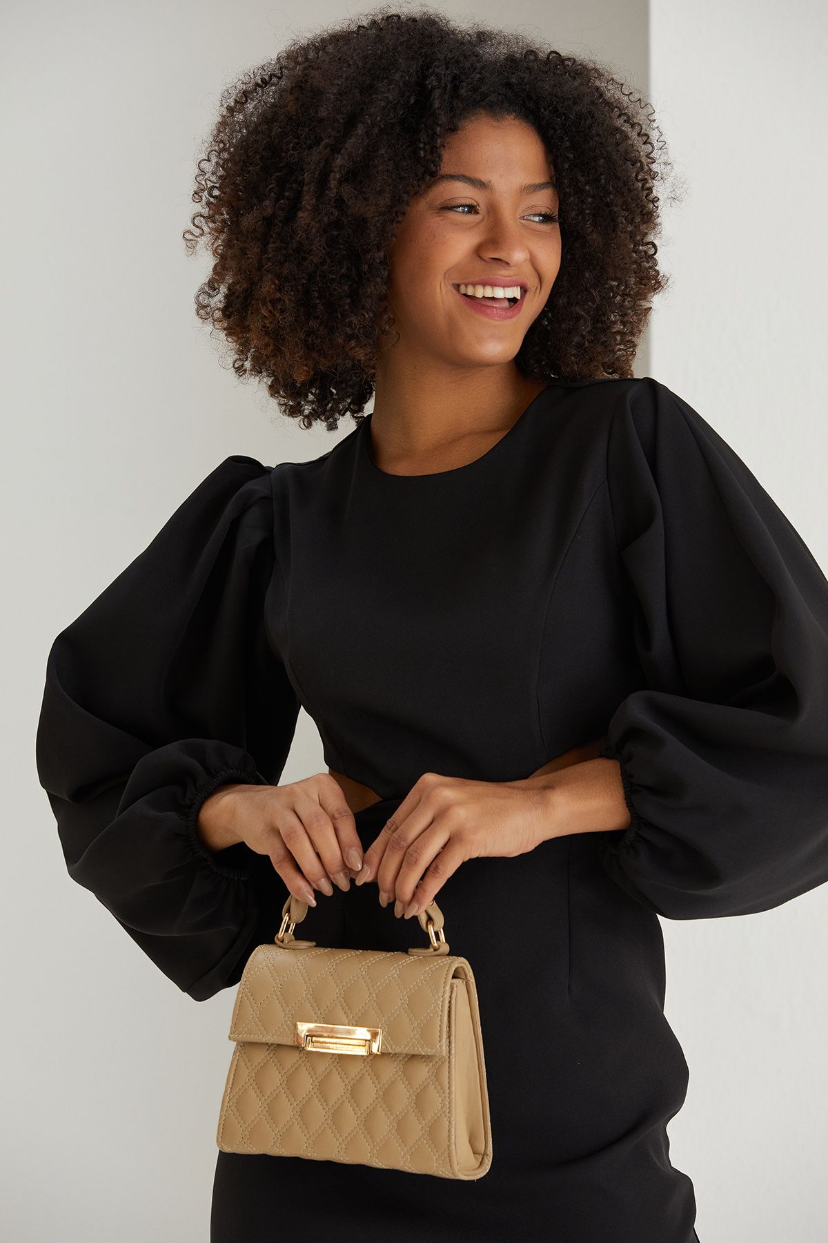 Belissh Plant Based Leather Top Handle Crossbody Bag
