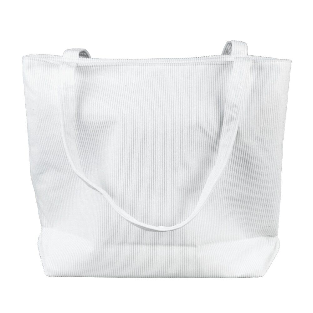 Tote bag velours côtelé 42x12xH35cm (2 modèles)