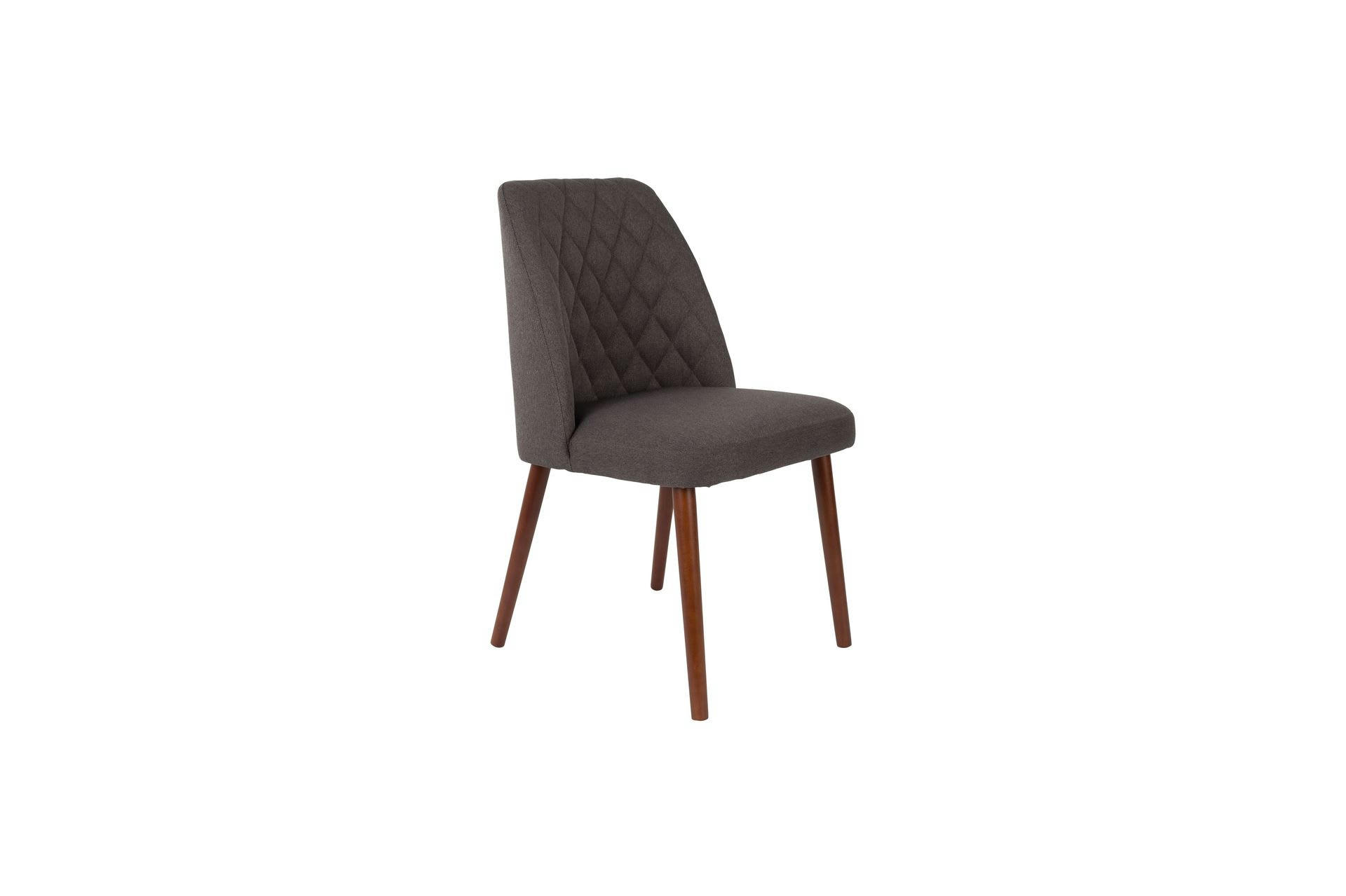 LESTER - Chaise en tissu gris foncé