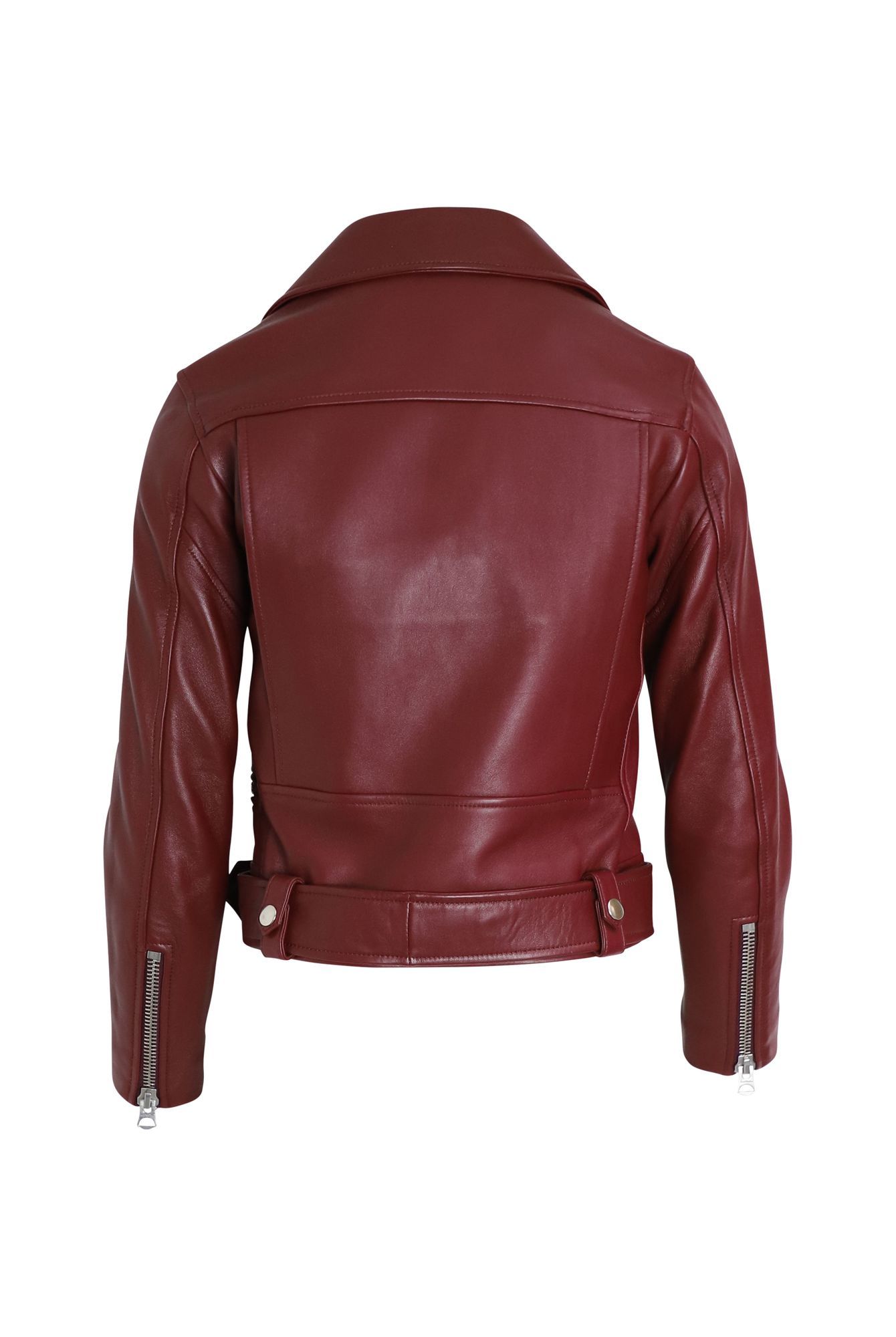 Acne Studios Preloved Biker Jacket in Red Leather