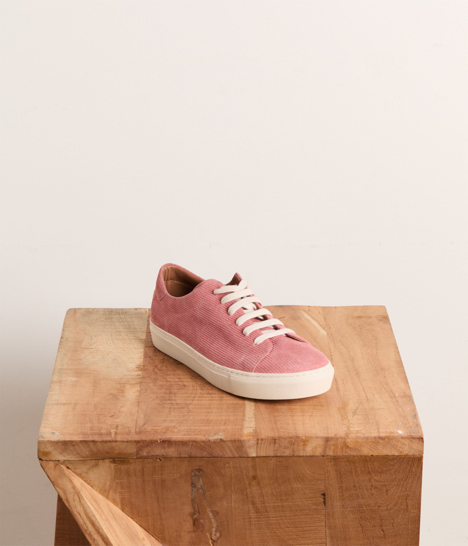 Baskets velours rose Suzette