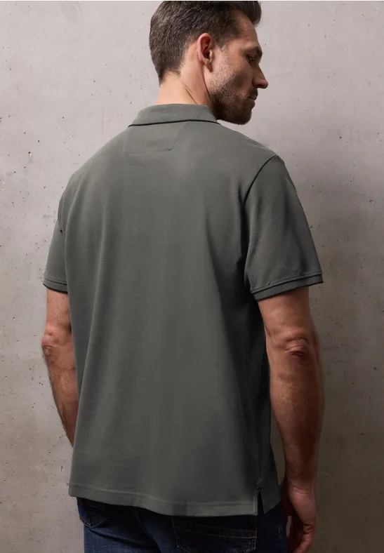 Basic Piqué Poloshirt mit Kontrastdetail