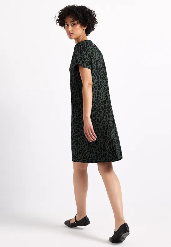 Gemustertes Twill-Kleid