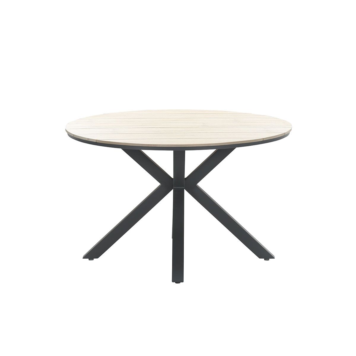 Garden Impressions Edison tuintafel - Ø122 cm - light teak Vironwood