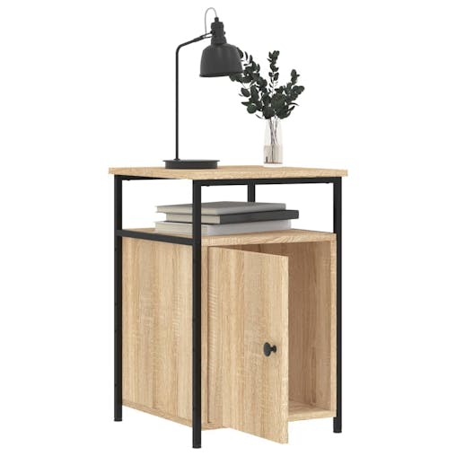 NNEVL Bedside Cabinets 2 pcs Sonoma Oak 40x42x60 cm Engineered Wood