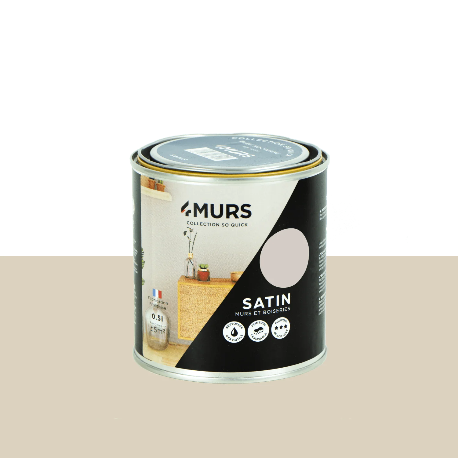 So Quick Peinture Peinture café frappé Satiné 0,5 L