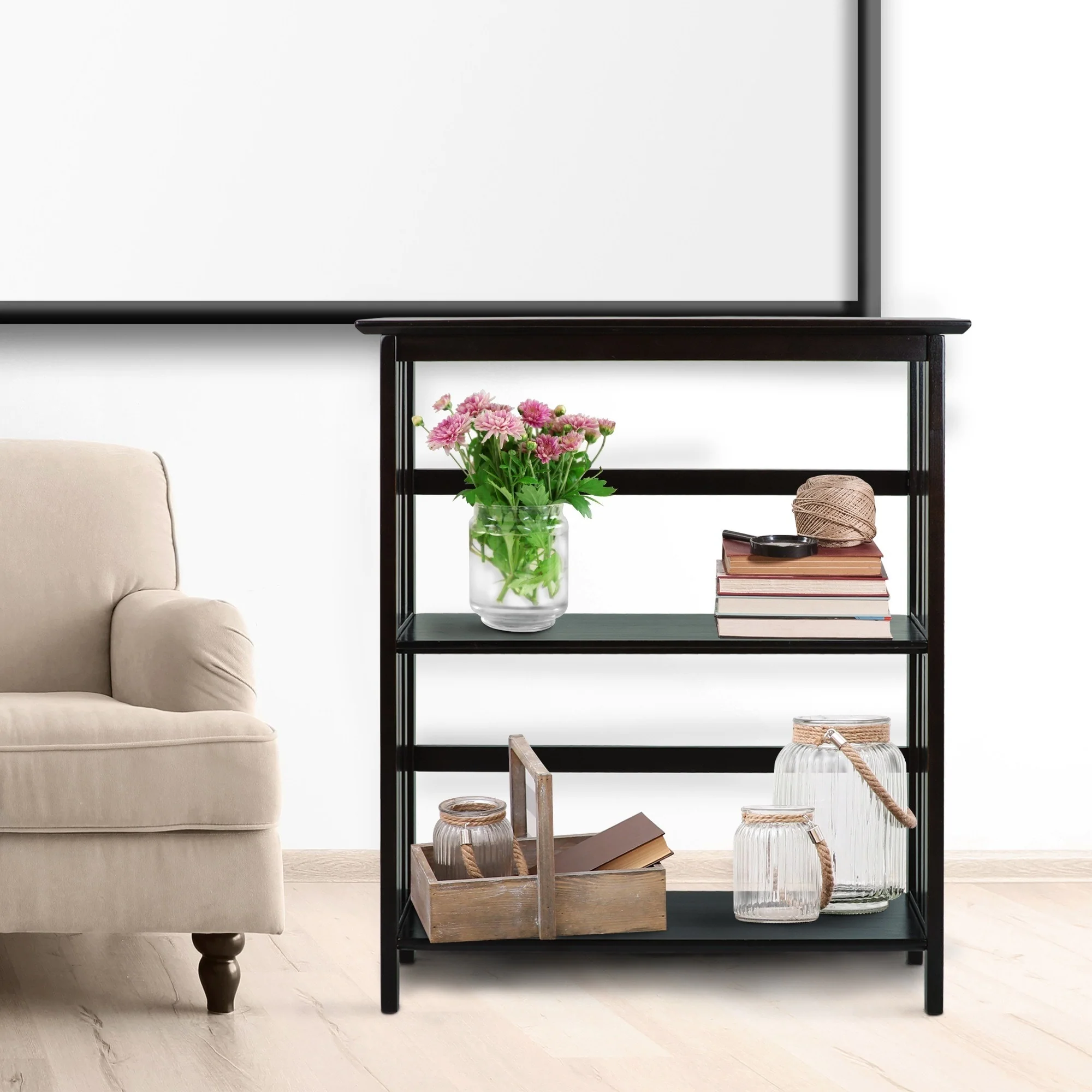 Mission Style 3-tier Shelf