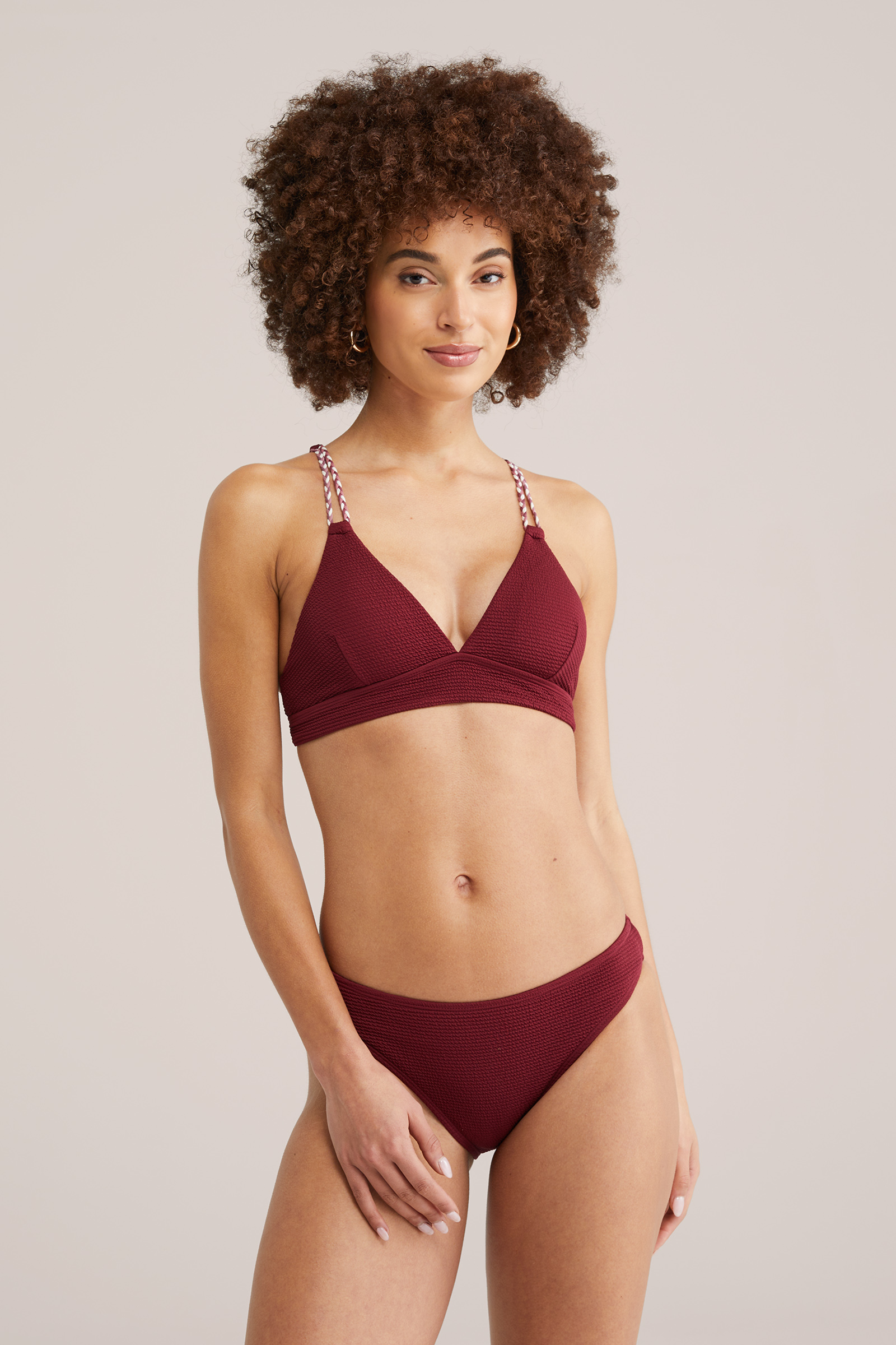 Dames bikinibroekje met structuur