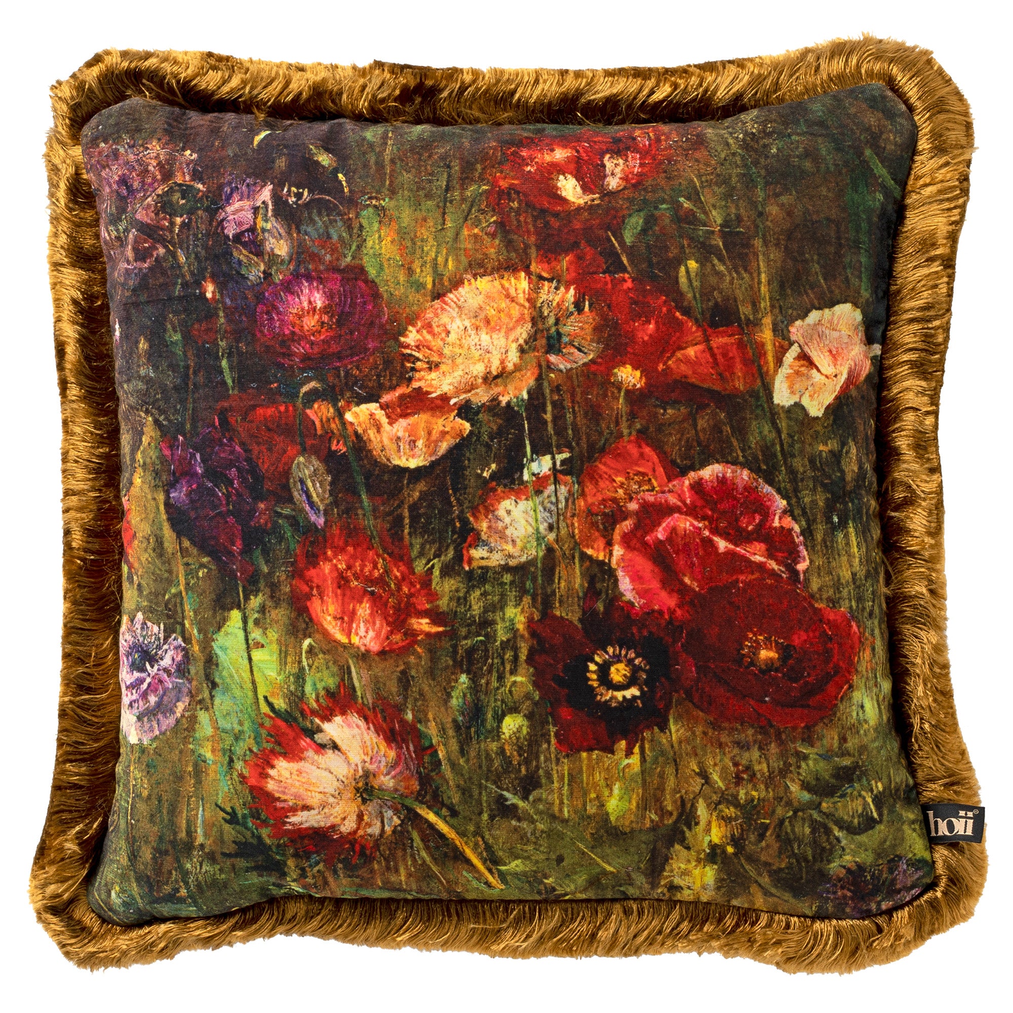 VERONA | sierkussen 45x45 cm | Tobacco Brown | bruin | multicolor | Hoii | met duurzame kussenvulling