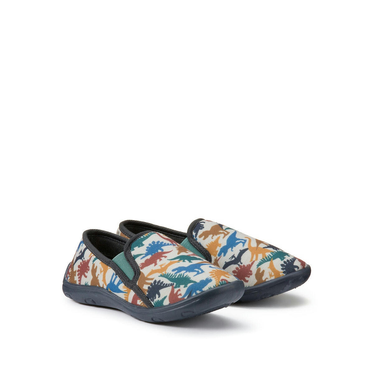Chaussons charentaises imprimé dinosaures