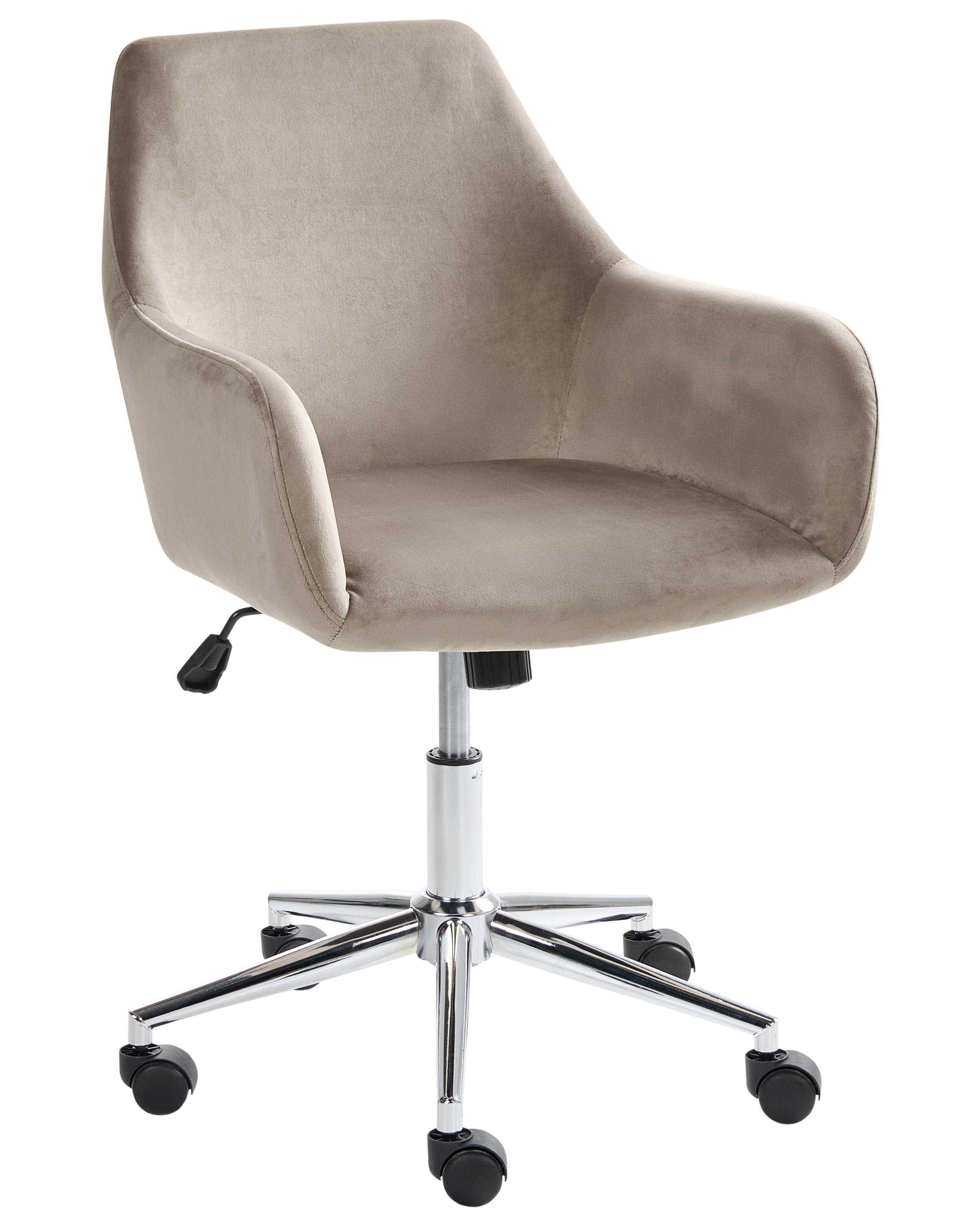 Office Chair WELLSTON Velvet Taupe