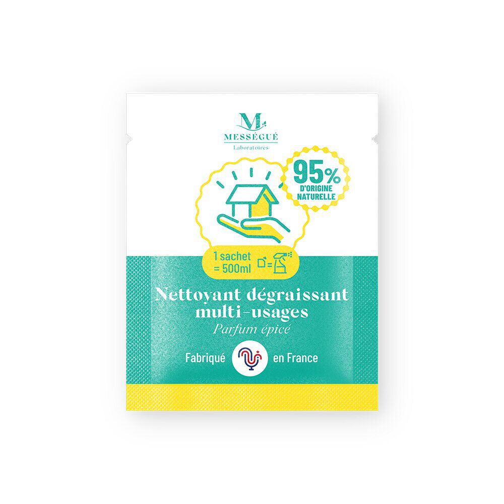 Nettoyant dégraissant multiusages parfum épicé Mességué sachet pour 500ml