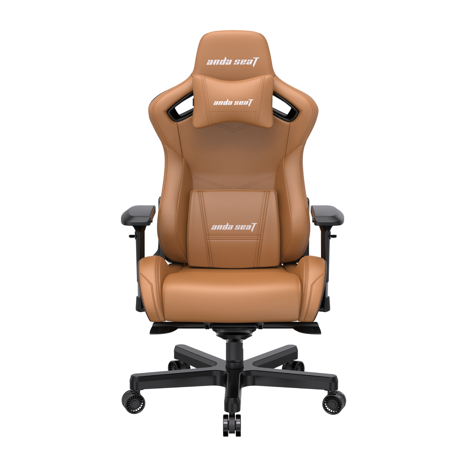Fotel gamingowy skórzany Anda Seat Kaiser 2 XL brązowy