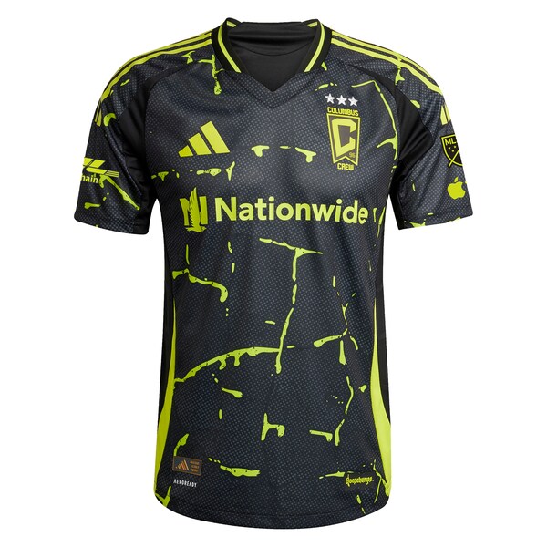 Columbus Crew adidas 2025 The Goosebumps Kit Authentic Custom Jersey - Black