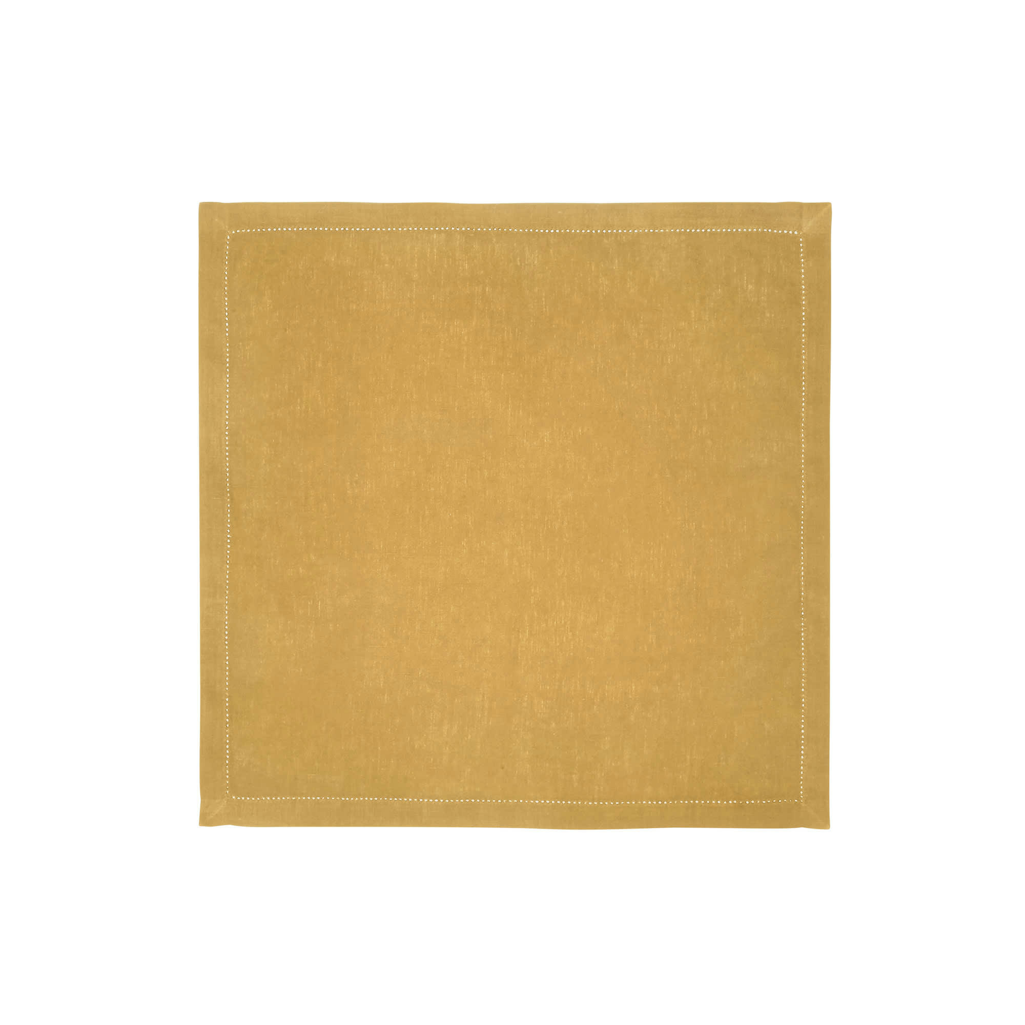 FLORENCE - Serviette de table en lin jaune 45x45