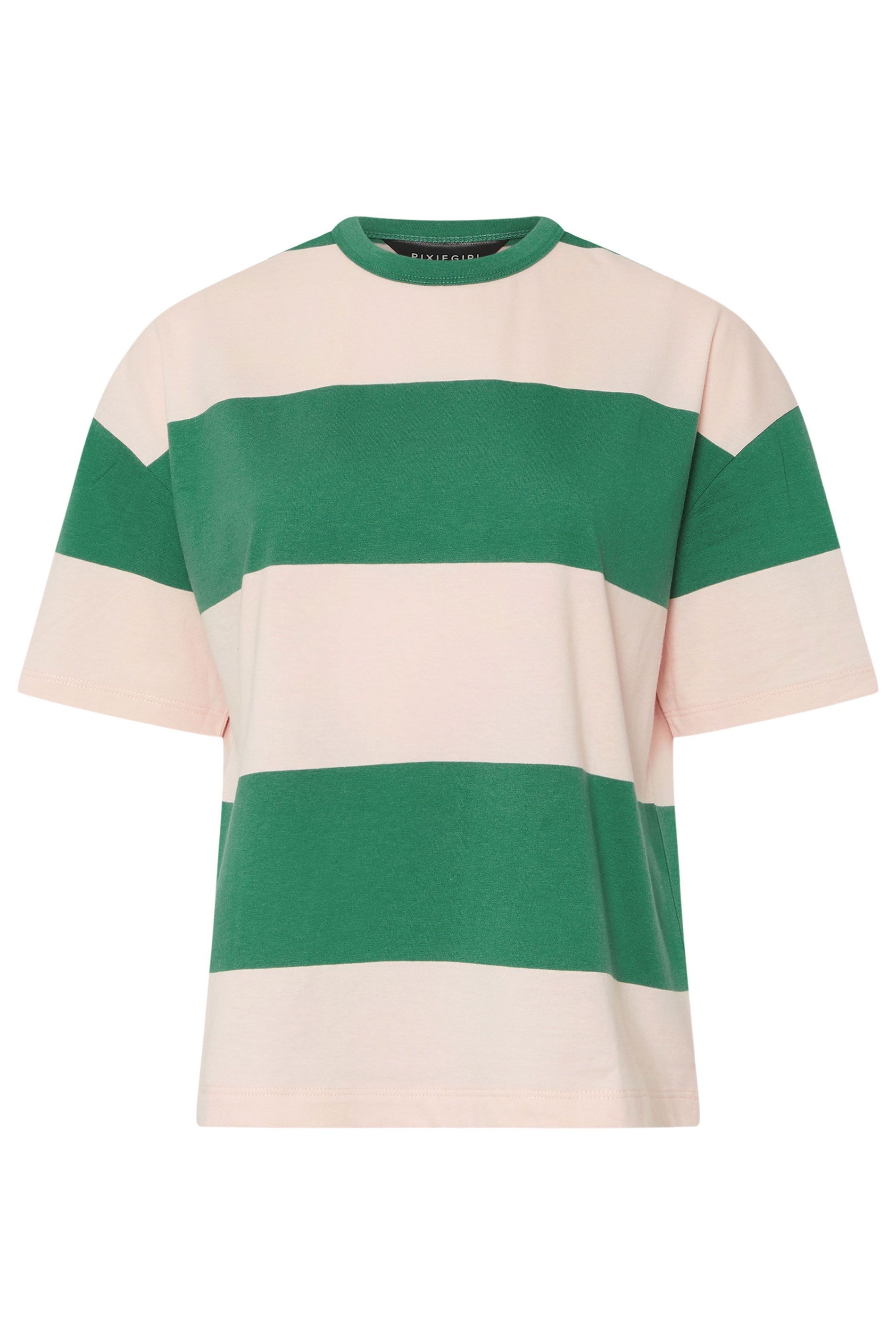 PixieGirl Petite Striped Boxy T-Shirt