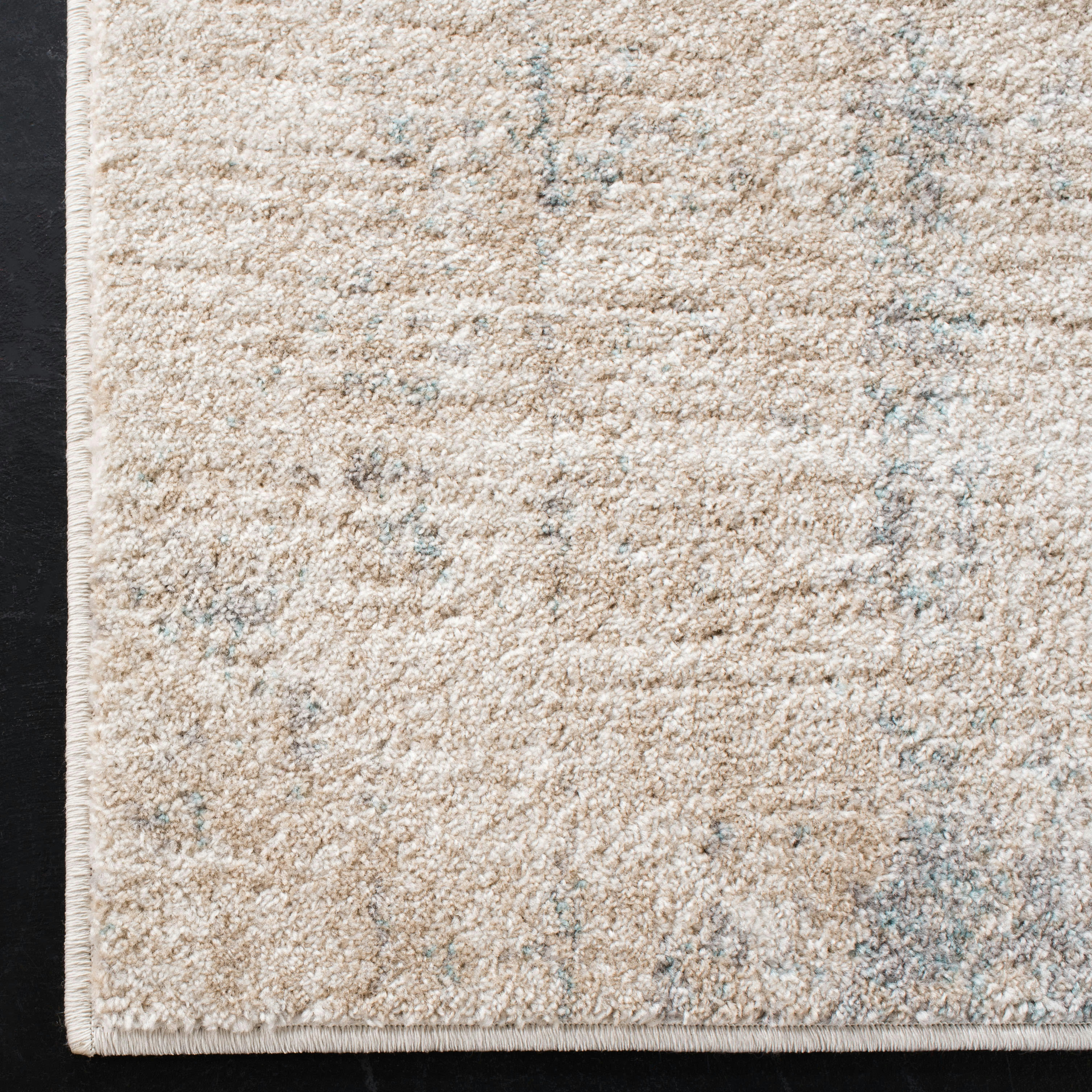 ADIRONDACK - Tapis de salon interieur en beige & gris ardoise, 91 x 152 cm