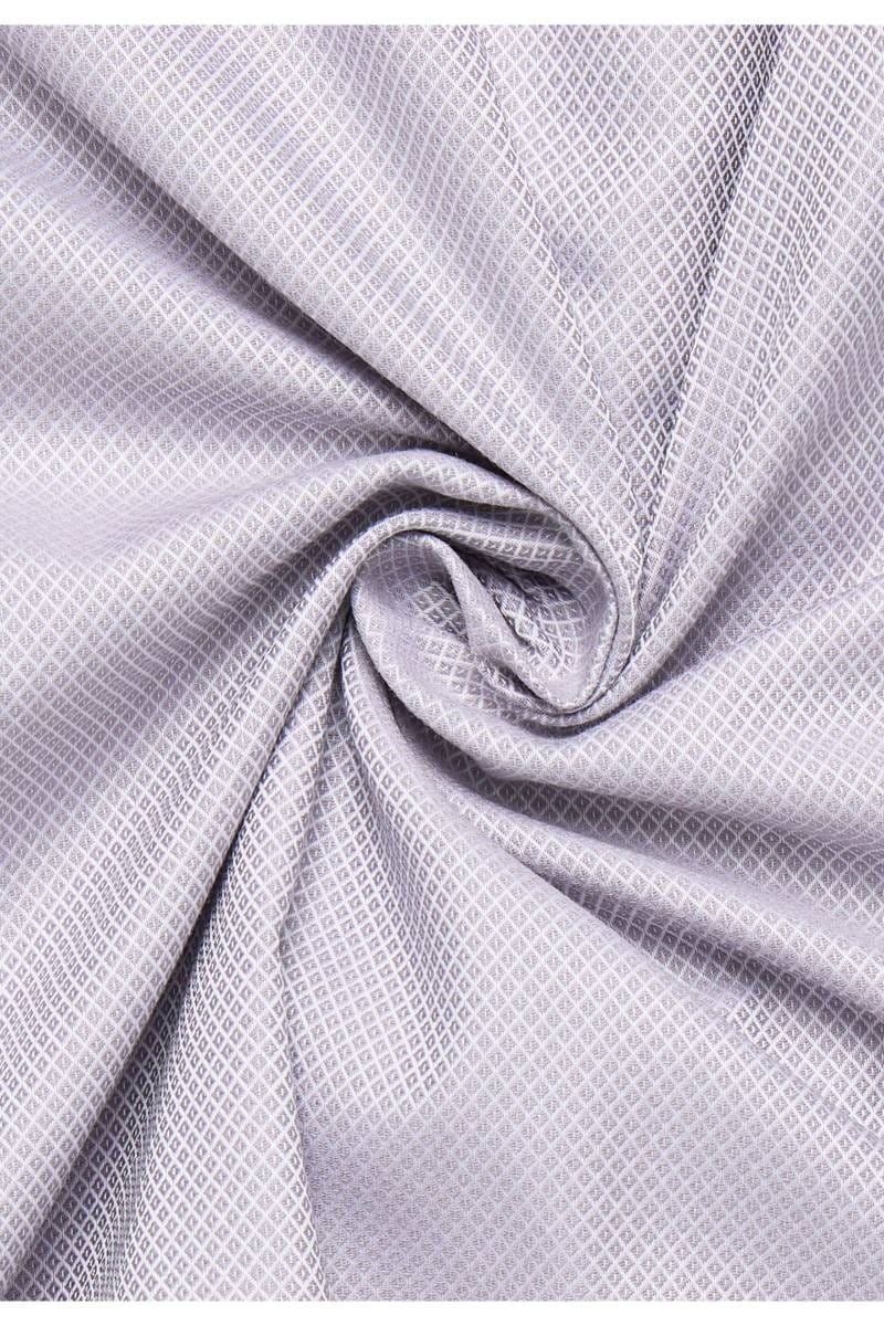 ETERNA Dynamic Cotton Slim Fit Hemd hellgrau, Strukturiert