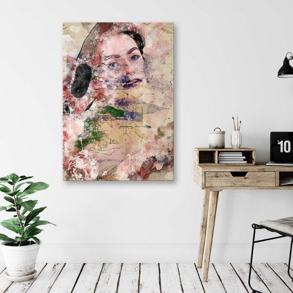 Feeby Obraz na płótnie Abstrakcyjna twarz kobiety 40x60