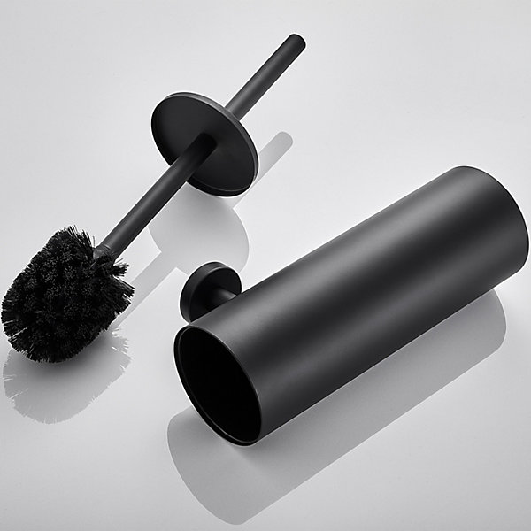 Brosse WC et Support en Inox Auralum Max Kit de Nettoyage pour Toilettes et Installation Murale Facile