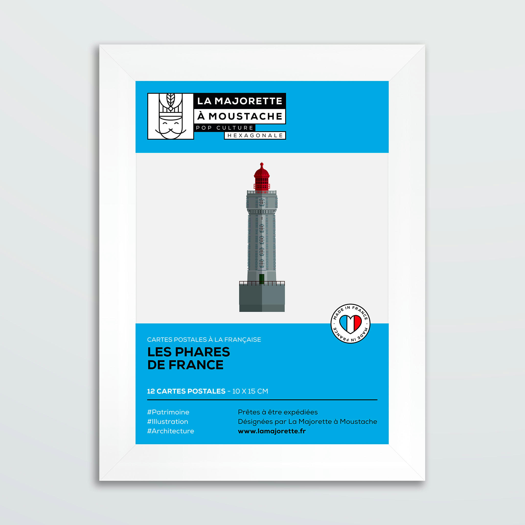- Etui 12 cartes postales - Les phares de France