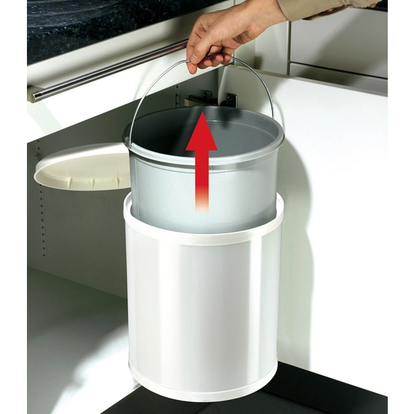 Einbau-Abfalleimer »Compact-Box M«, weiß, 15 l