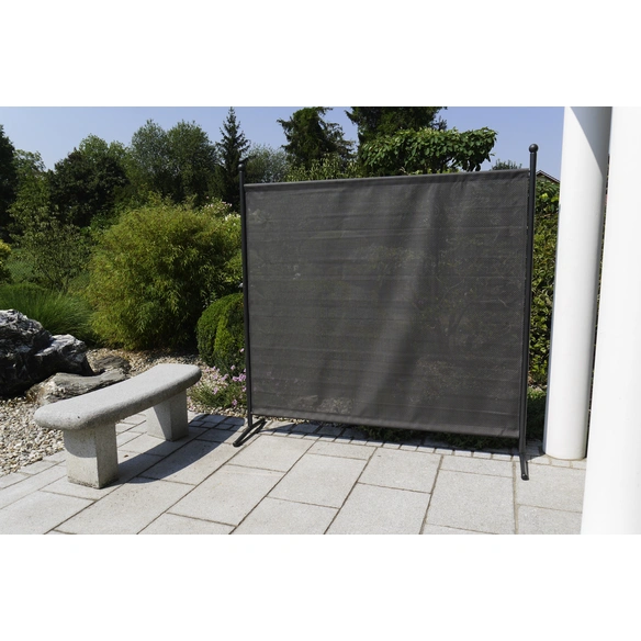 Sichtschutz, Stahl/Polyethylen (PE)/Polyvinylchlorid (PVC), HxL: 178 x 178 cm