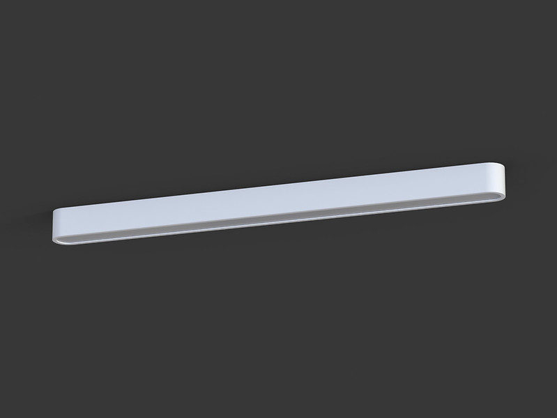 PlafonSoft LED 95 cm aluminiowy biały