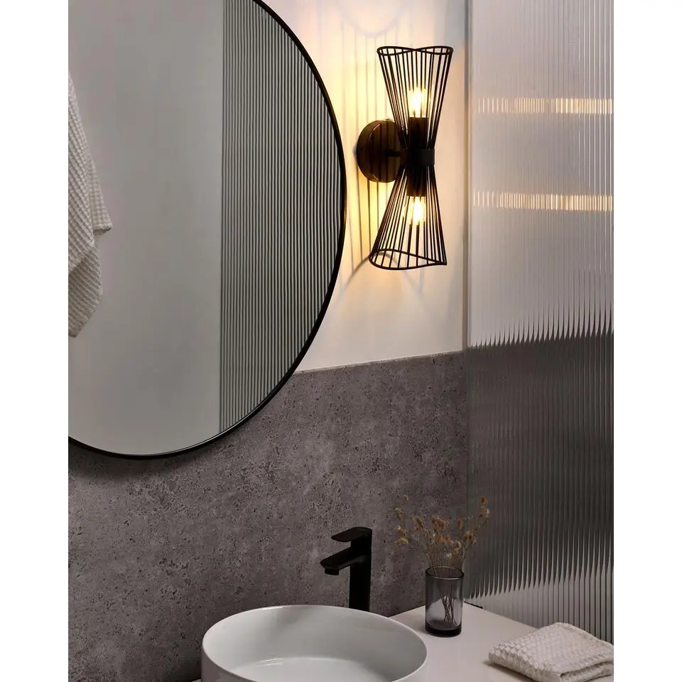 PARADA - Wandlamp - Zwart - Metaal