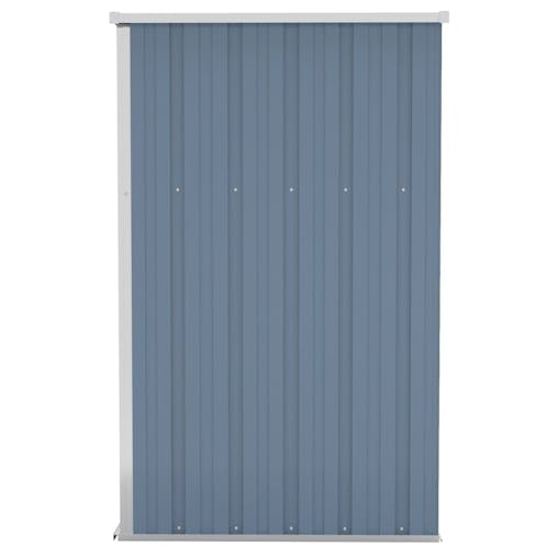 NNEVL Wall-mounted Garden Shed Grey 118x100x178 cm Galvanised Steel