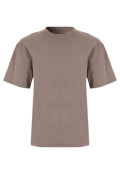 Older Boys Brown Cotton T-Shirt