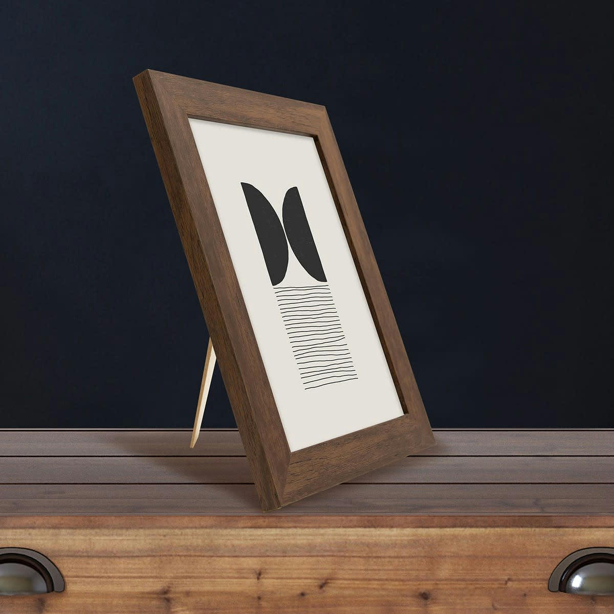 ETERNEL - Cadre photo design ébène bois foncé 15x20 cm bois reconstitué fsc