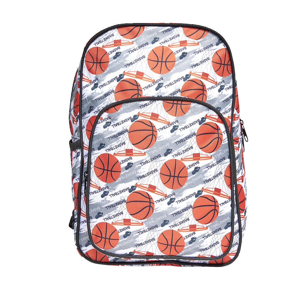 Sac à dos motif ballon de sport 22x15xH31cm - 2 modèles basket ou foot