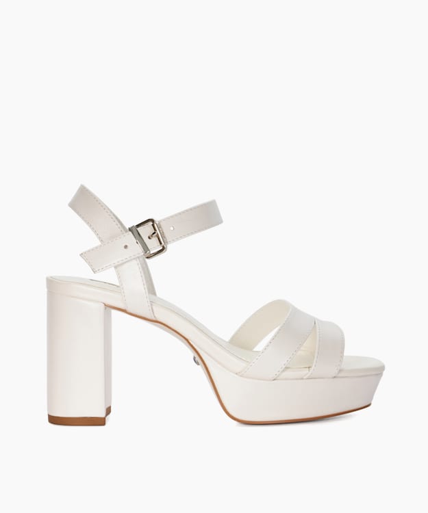 Madewithlove Ivory - Leather Platform Wedding Heels
